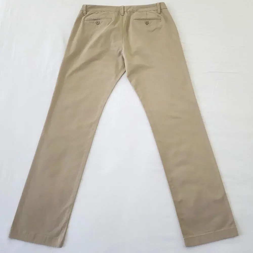 UNTUCKit Men's Relaxed Fit Pants 34x32 Tan Chino Khakis Stretch Business Casual - Picture 9 of 9